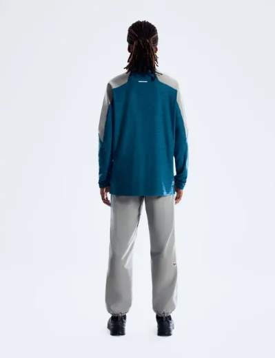 Berghaus Farndale Long Sleeve Half Zip Tech Tee | Polar / Blue Abyss