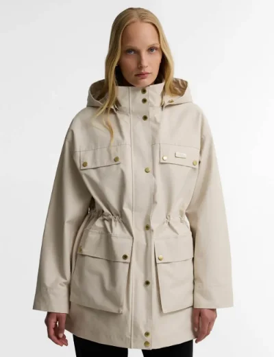Barbour International Womens Molina Showerproof Jacket | Moonbeam