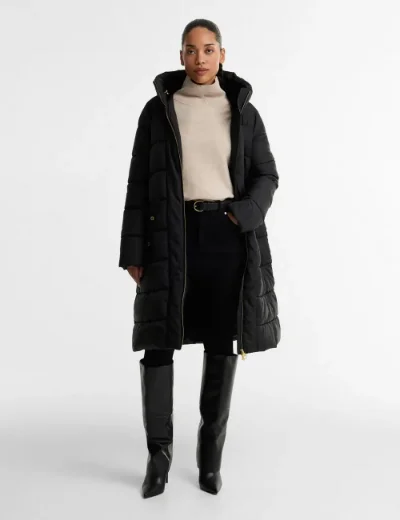 Barbour Intl Longline Brantley Puffer Jacket | Black