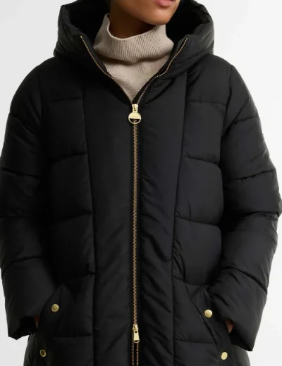 Barbour Intl Longline Brantley Puffer Jacket | Black