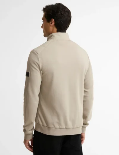 Barbour International Collins Baffle Quilt Sweat | Concrete