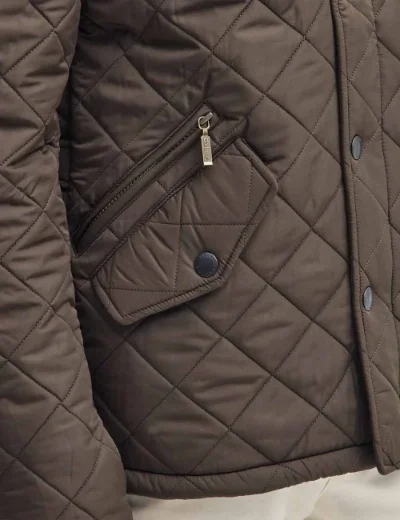 Barbour Mens Powell Quilted Jacket | Olive