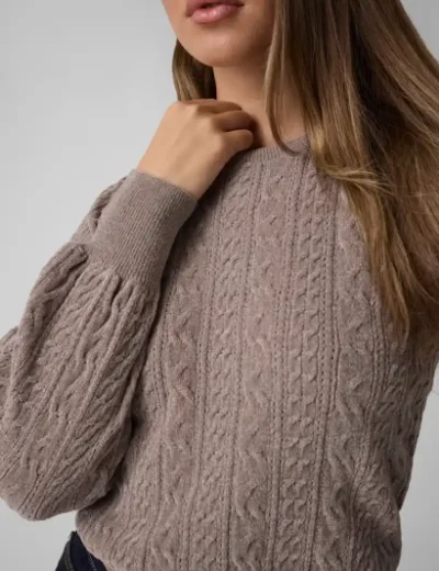 Guess Joanna Crew Neck Sweater | Brown