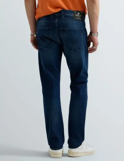 Replay Mens Grover Straight-Fit Jean | Dark Blue