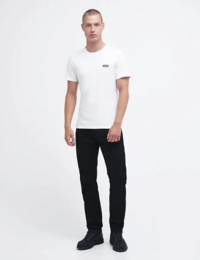 Barbour Intl Mens Small Logo T-Shirt | White