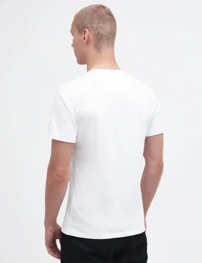 Barbour Intl Mens Small Logo T-Shirt | White