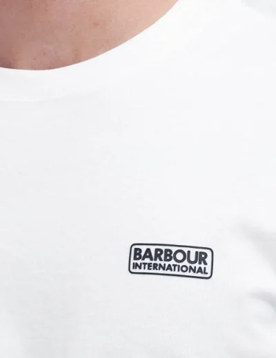 Barbour Intl Mens Small Logo T-Shirt | White
