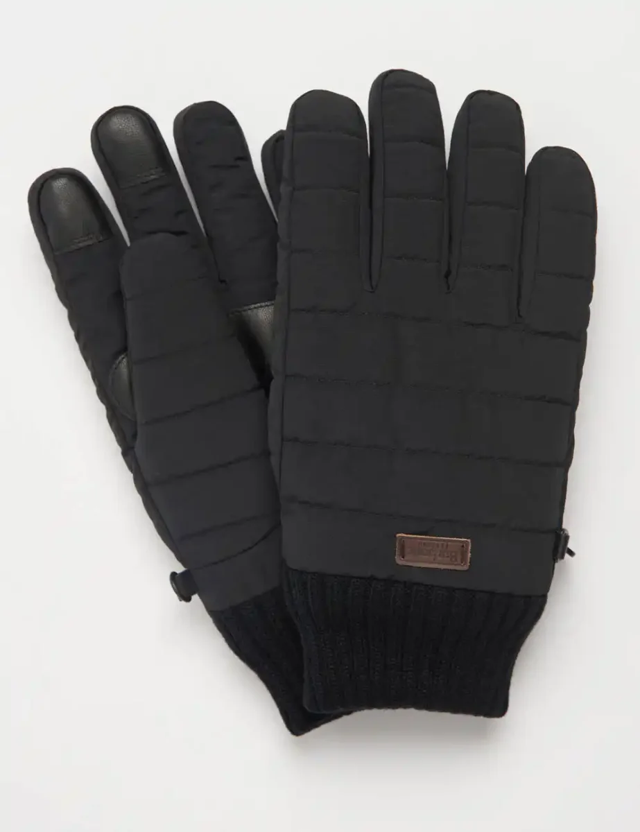 Barbour Banff Quilted Gloves | Black