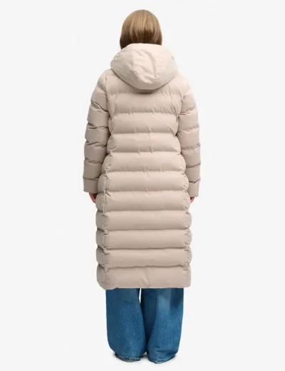 Superdry City longline Microfibre Jacket | Mushroom