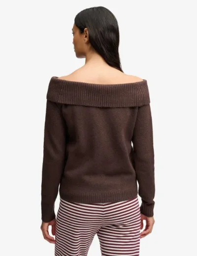 Superdry Bardot Knitted Jumper | Chestnut Brown
