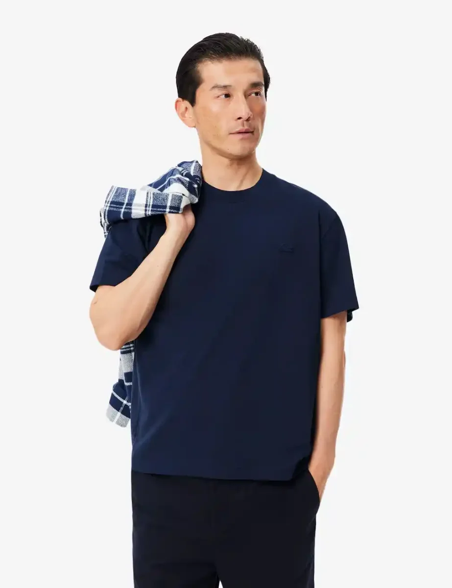 Lacoste Mens Pima Cotton Pique T-Shirt | Navy