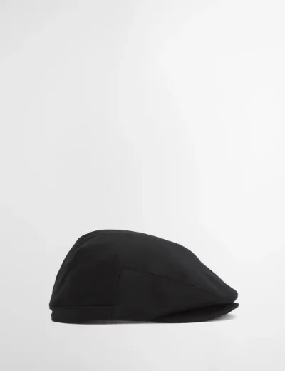 Picture of Barbour Mens Redshore Flat Cap | Black