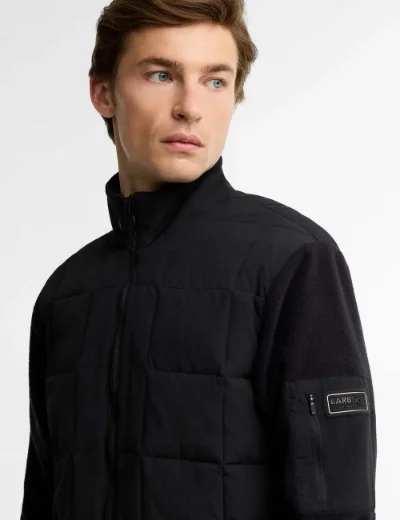 Barbour International Burnhope Quilted Sweatshirt | Black
