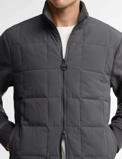 Barbour International Burnhope Quilted Sweatshirt | Ashphalt