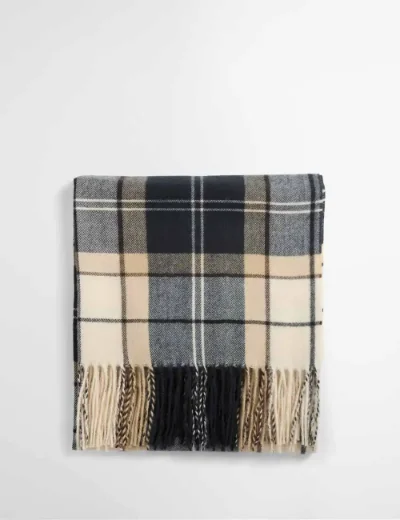 Barbour Womens Hailes Tartan Scarf | Light Birchwood Tartan