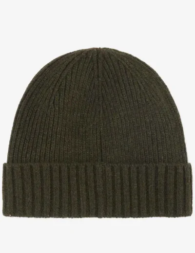 Barbour Mens Carlton Beanie / Dark Green