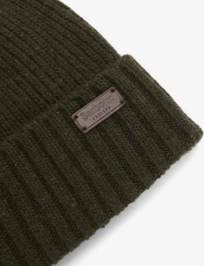 Barbour Mens Carlton Beanie / Dark Green