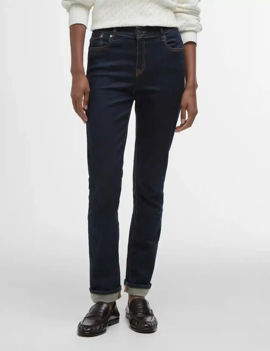 Barbour Womens Essential Slim Jean | Rinse Wash