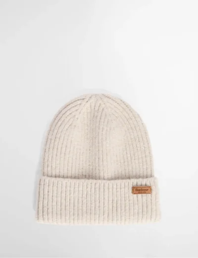 Barbour Pendle Beanie and Glove Gift Set | Eggshell